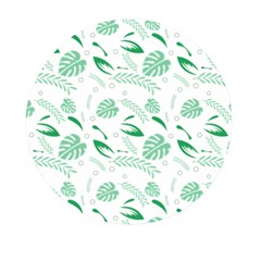 Green Nature Leaves Draw   Mini Round Pill Box (pack Of 3) by ConteMonfrey