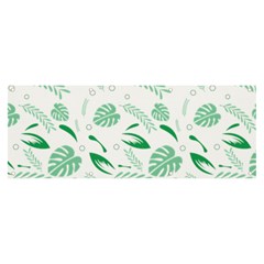 Green Nature Leaves Draw   Banner And Sign 8  X 3 