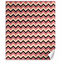 Geometric Pink Waves  Canvas 8  X 10  by ConteMonfrey