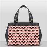 Geometric Pink Waves  Oversize Office Handbag Front