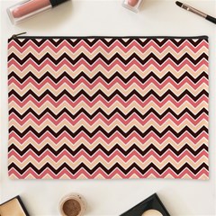 Geometric Pink Waves  Cosmetic Bag (xxxl) by ConteMonfrey