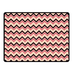 Geometric Pink Waves  Double Sided Fleece Blanket (small)  by ConteMonfrey