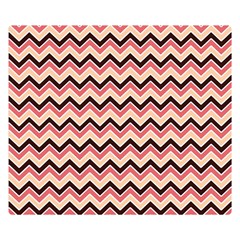 Geometric Pink Waves  Double Sided Flano Blanket (small)  by ConteMonfrey