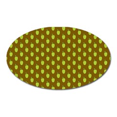 All The Green Apples  Oval Magnet by ConteMonfrey