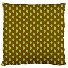 All The Green Apples  Large Cushion Case (two Sides) by ConteMonfrey