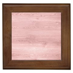 Pink Wood  Framed Tile by ConteMonfrey