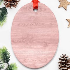 Pink Wood  Ornament (oval) by ConteMonfrey