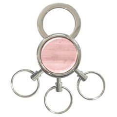 Pink Wood  3-ring Key Chain by ConteMonfrey