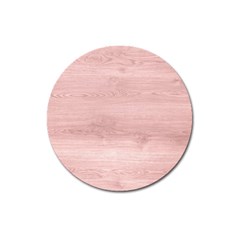 Pink Wood  Magnet 3  (round) by ConteMonfrey