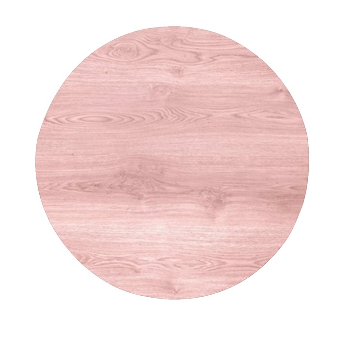 Pink Wood  Mini Round Pill Box