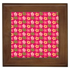 Little Flowers Garden   Framed Tile by ConteMonfrey