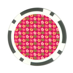 Little Flowers Garden   Poker Chip Card Guard (10 Pack) by ConteMonfrey