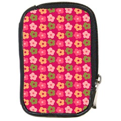 Little Flowers Garden   Compact Camera Leather Case by ConteMonfrey