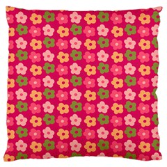 Little Flowers Garden   Large Cushion Case (one Side) by ConteMonfrey