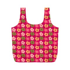 Little Flowers Garden   Full Print Recycle Bag (m) by ConteMonfrey