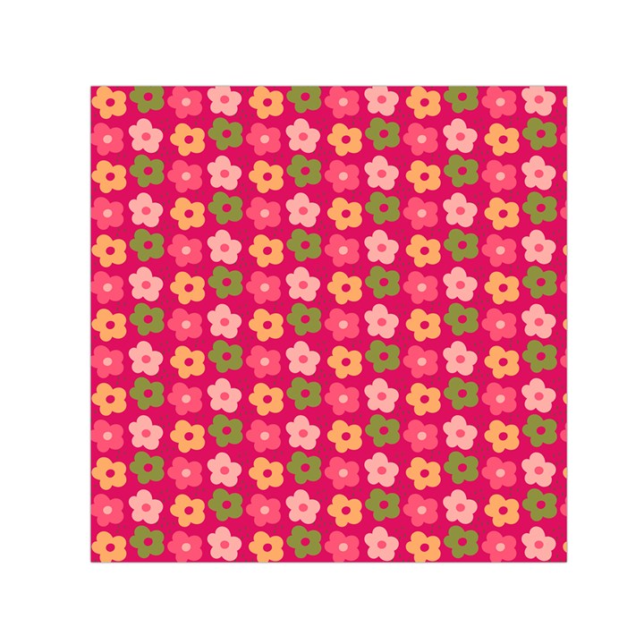 Little Flowers Garden   Square Satin Scarf (30  x 30 )