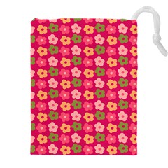 Little Flowers Garden   Drawstring Pouch (5xl) by ConteMonfrey