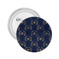 Blue Golden Bee 2 25  Buttons