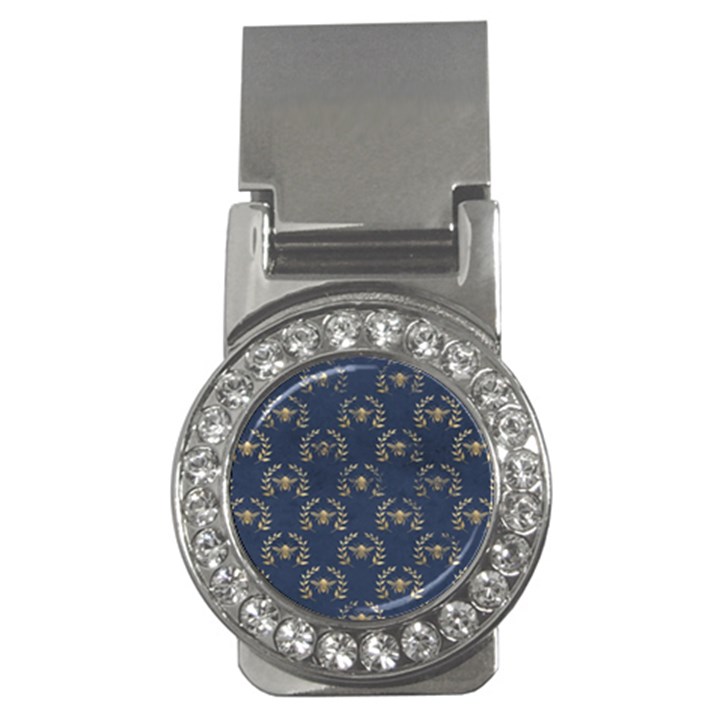 Blue Golden Bee Money Clips (CZ) 