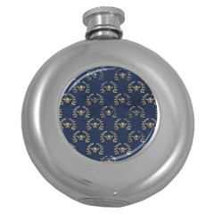 Blue Golden Bee Round Hip Flask (5 Oz) by ConteMonfrey