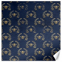 Blue Golden Bee Canvas 12  X 12  by ConteMonfrey