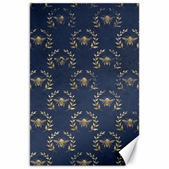 Blue Golden Bee Canvas 24  X 36  by ConteMonfrey