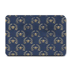 Blue Golden Bee Small Doormat  by ConteMonfrey