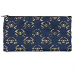 Blue Golden Bee Pencil Case by ConteMonfrey