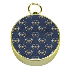 Blue Golden Bee Gold Compasses by ConteMonfrey