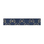 Blue Golden Bee Flano Scarf (Mini) Front