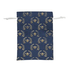 Blue Golden Bee Lightweight Drawstring Pouch (l) by ConteMonfrey