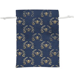 Blue Golden Bee  Lightweight Drawstring Pouch (xl) by ConteMonfrey