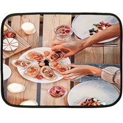 A Beautiful Table - Italian Food Double Sided Fleece Blanket (mini)  by ConteMonfrey