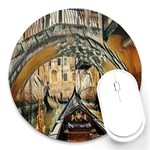 Art Venice Channel Round Mousepads Front