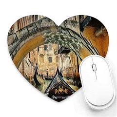 Art Venice Channel Heart Mousepads by ConteMonfrey