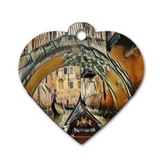 Art Venice Channel Dog Tag Heart (two Sides) by ConteMonfrey