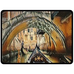 Art Venice Channel Fleece Blanket (large)  by ConteMonfrey