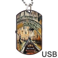 Art Venice Channel Dog Tag Usb Flash (one Side) by ConteMonfrey