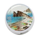 Beach Day At Cinque Terre, Colorful Italy Vintage 4-Port USB Hub (One Side) Front