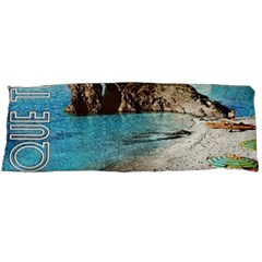 Beach Day At Cinque Terre, Colorful Italy Vintage Body Pillow Case (dakimakura) by ConteMonfrey