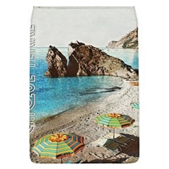 Beach Day At Cinque Terre, Colorful Italy Vintage Removable Flap Cover (l) by ConteMonfrey