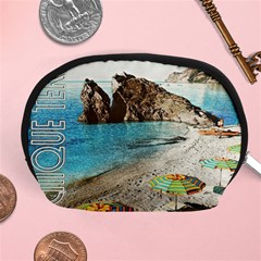 Beach Day At Cinque Terre, Colorful Italy Vintage Accessory Pouch (medium) by ConteMonfrey