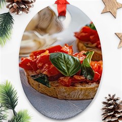 Beautiful Bruschetta - Italian Food Ornament (oval) by ConteMonfrey