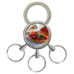 Beautiful Bruschetta - Italian Food 3-Ring Key Chain Front