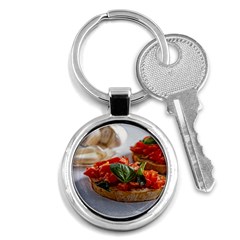 Beautiful Bruschetta - Italian Food Key Chain (round) by ConteMonfrey