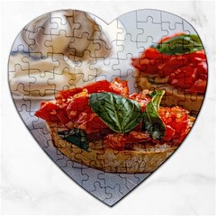 Beautiful Bruschetta - Italian Food Jigsaw Puzzle (heart) by ConteMonfrey