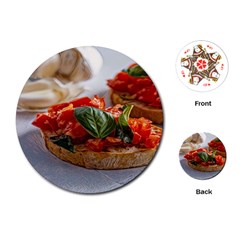 Beautiful Bruschetta - Italian Food Playing Cards Single Design (round) by ConteMonfrey