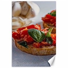 Beautiful Bruschetta - Italian Food Canvas 24  X 36  by ConteMonfrey