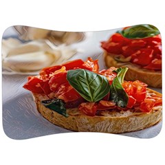 Beautiful Bruschetta - Italian Food Velour Seat Head Rest Cushion by ConteMonfrey