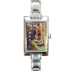 Venice Canals Art   Rectangle Italian Charm Watch by ConteMonfrey